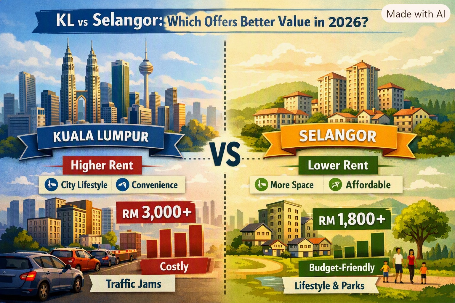 Renting in KL vs Selangor: Which Offers Better Value in 2026?