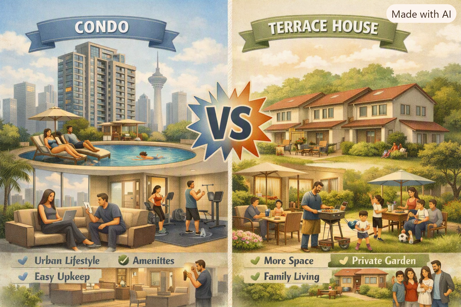 Condo vs Terrace House: Which Suits Your Lifestyle?